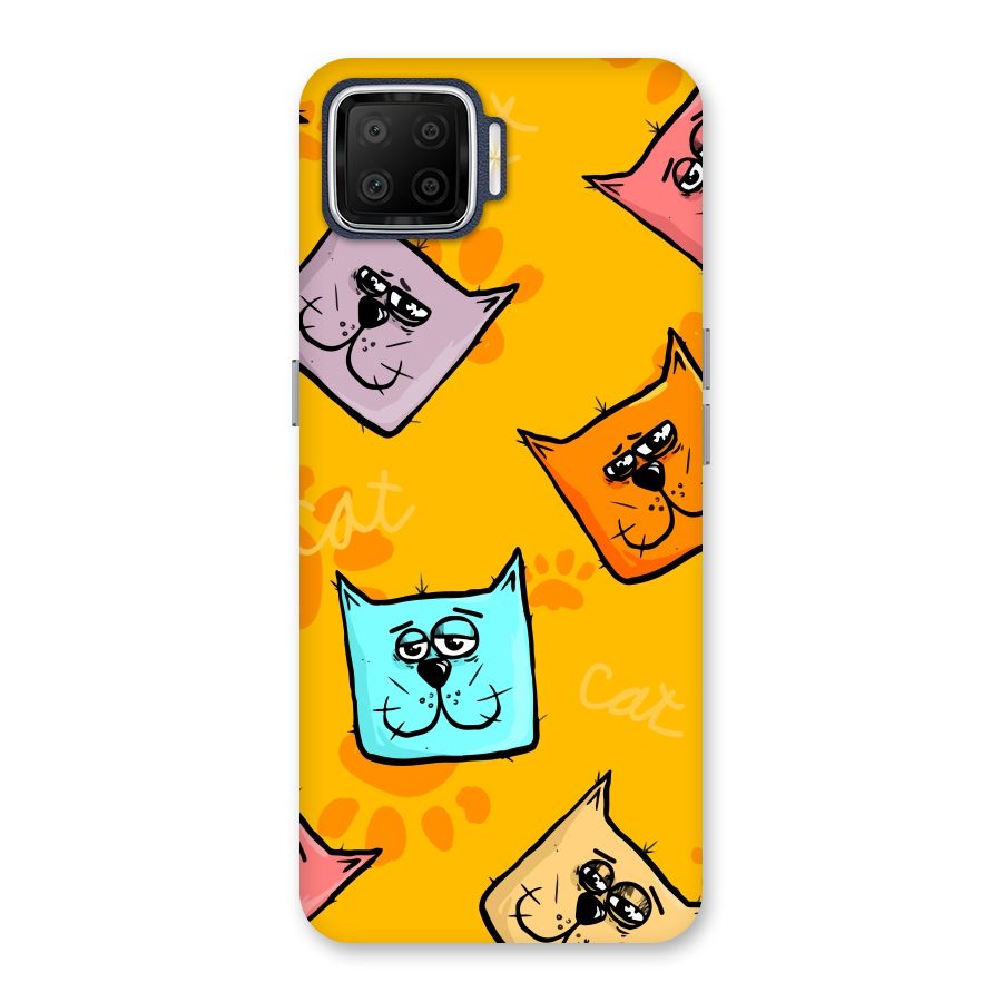 Cute Cat Pattern Back Case for Oppo F17