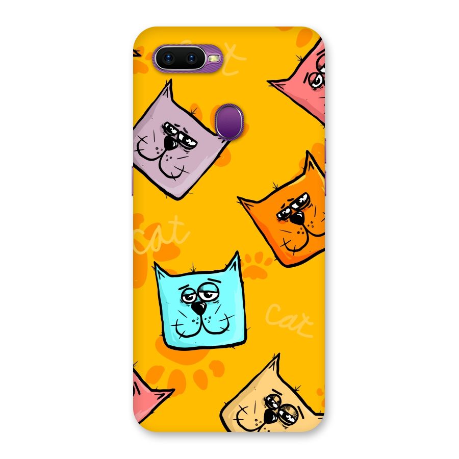 Cute Cat Pattern Back Case for Oppo F9
