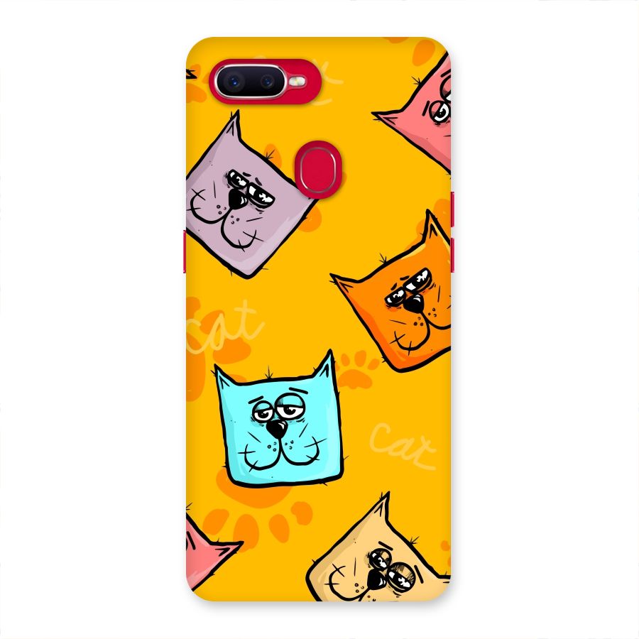 Cute Cat Pattern Back Case for Oppo F9 Pro