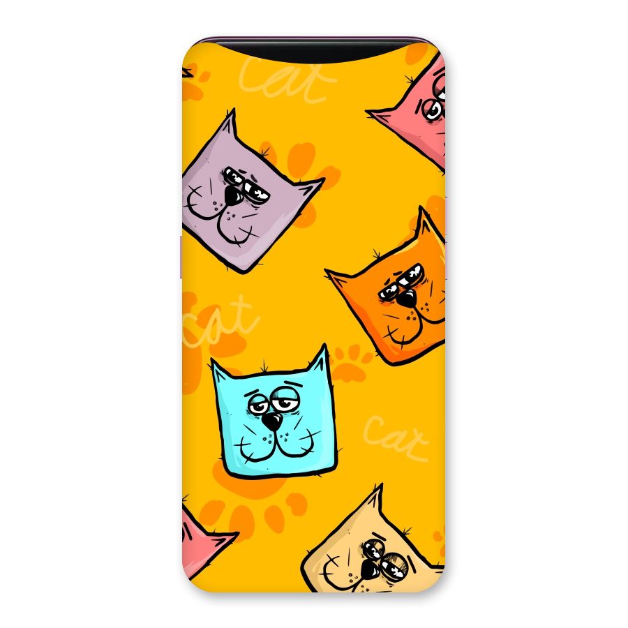 Cute Cat Pattern Back Case for Oppo Find X
