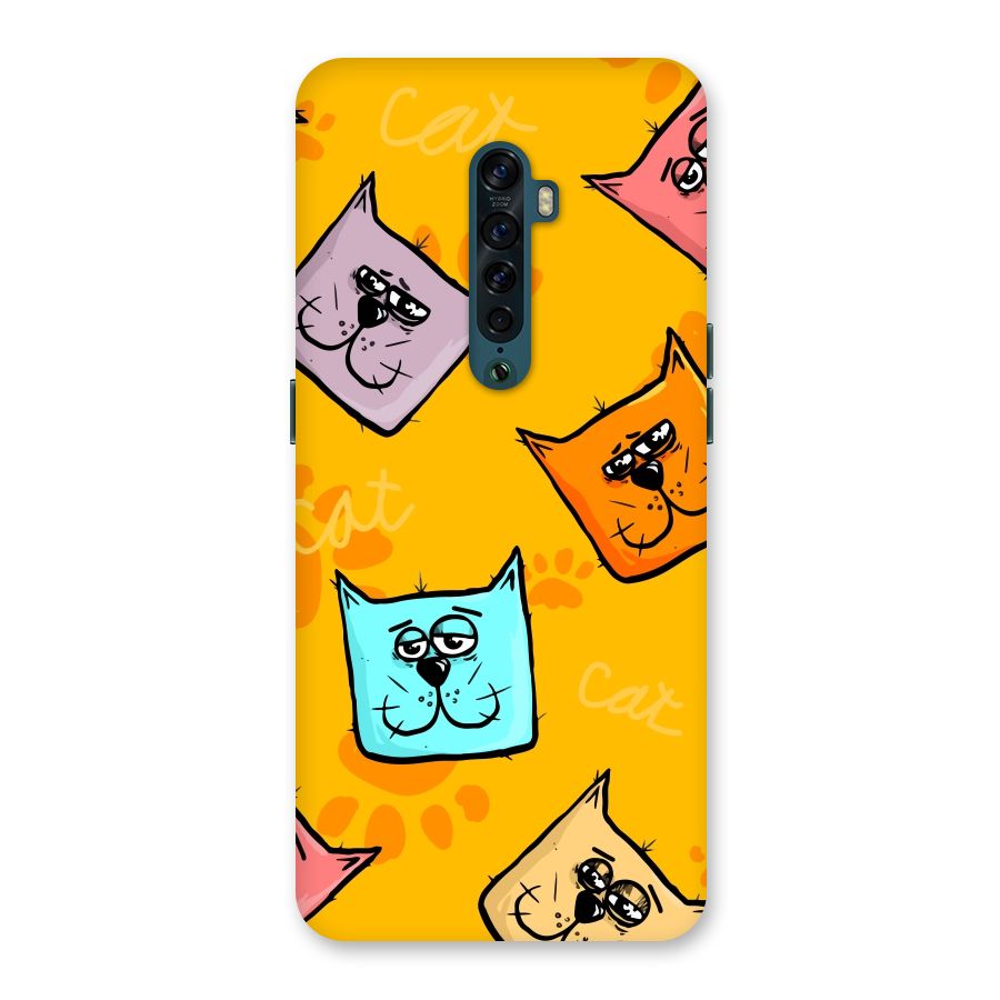 Cute Cat Pattern Back Case for Oppo Reno2