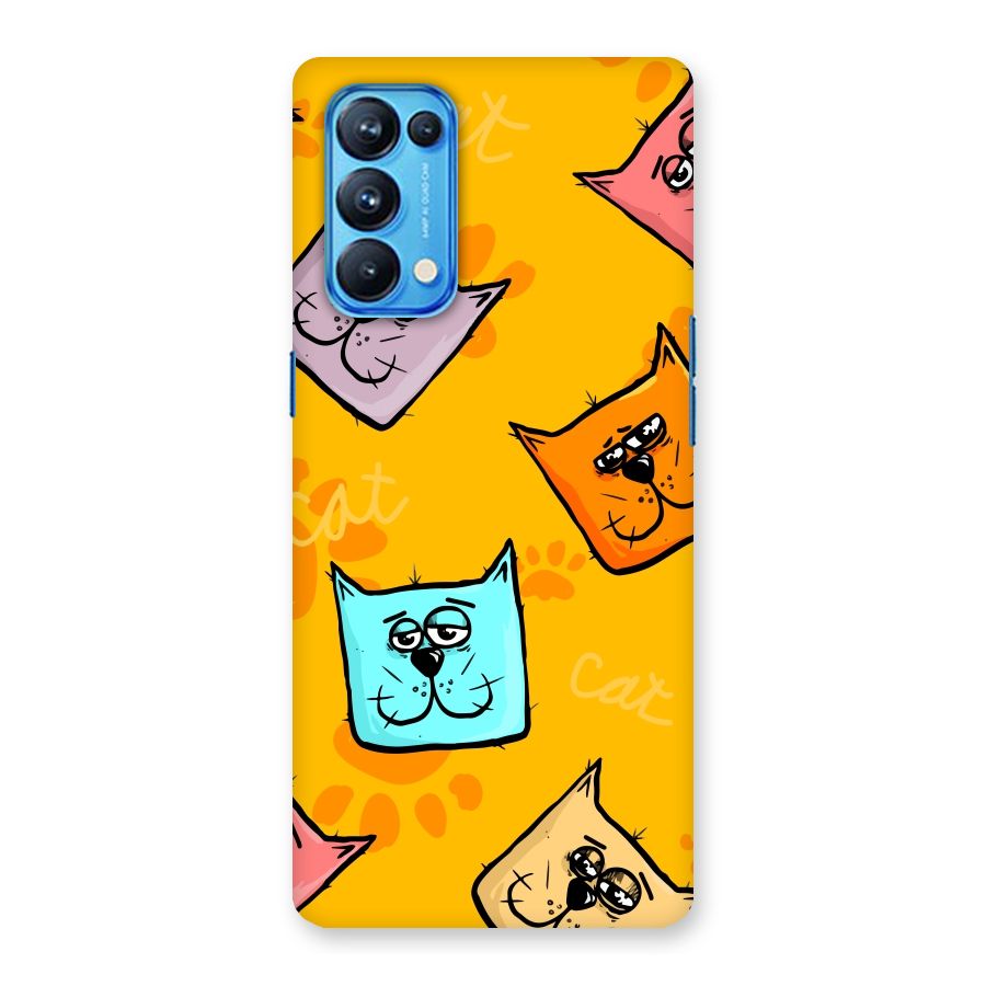 Cute Cat Pattern Back Case for Oppo Reno5 Pro 5G