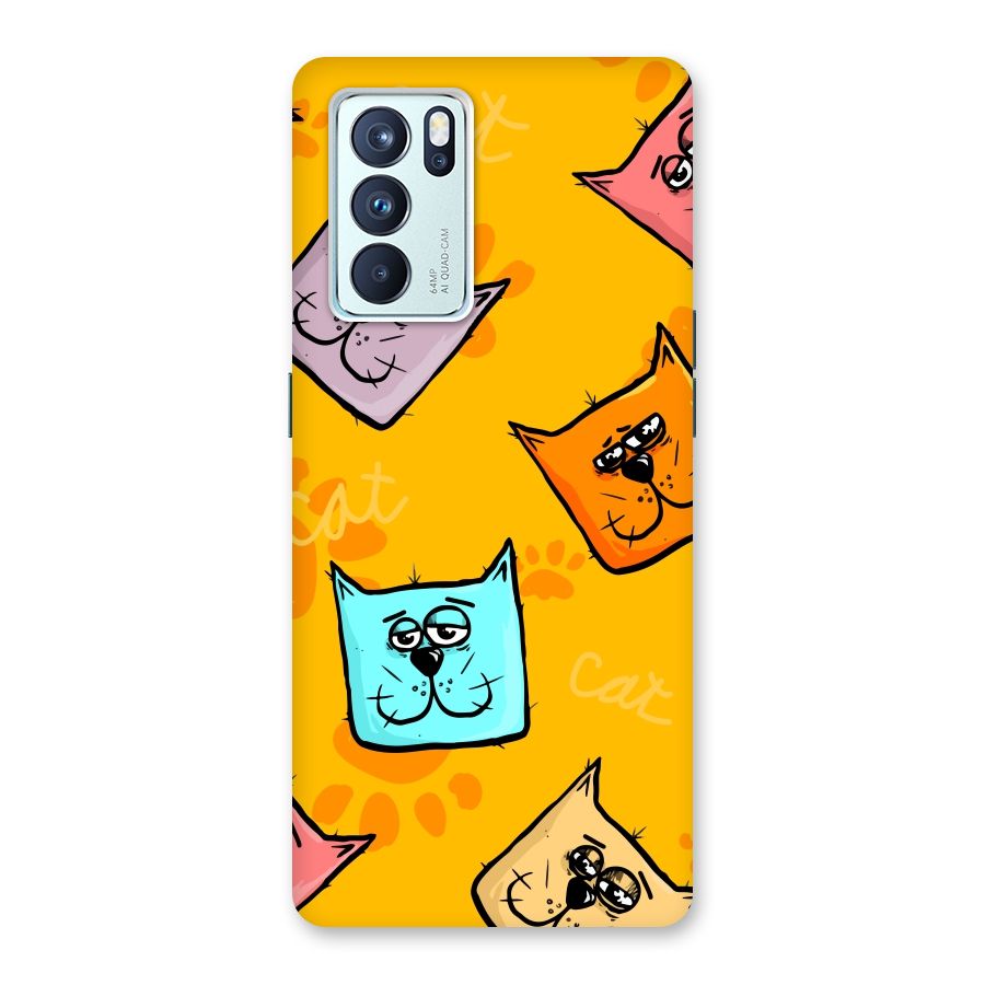Cute Cat Pattern Back Case for Oppo Reno6 Pro 5G