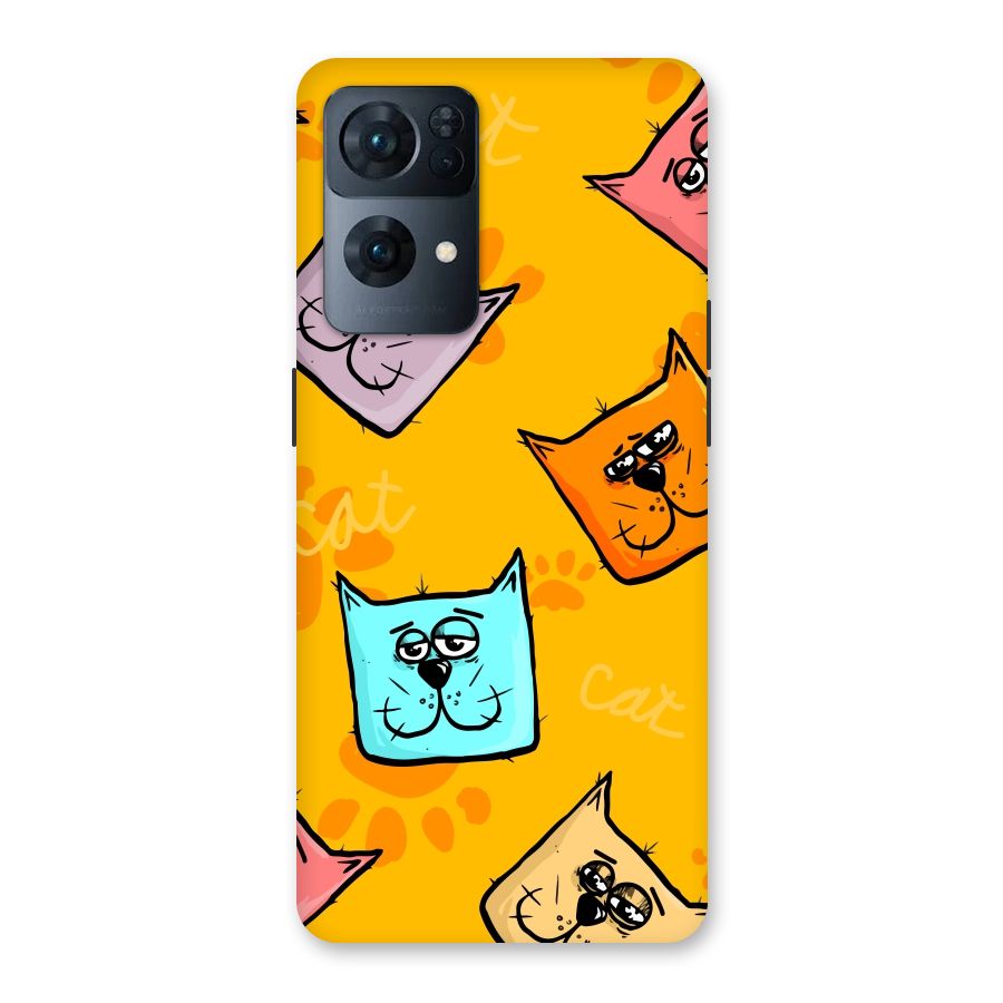 Cute Cat Pattern Back Case for Oppo Reno7 Pro 5G