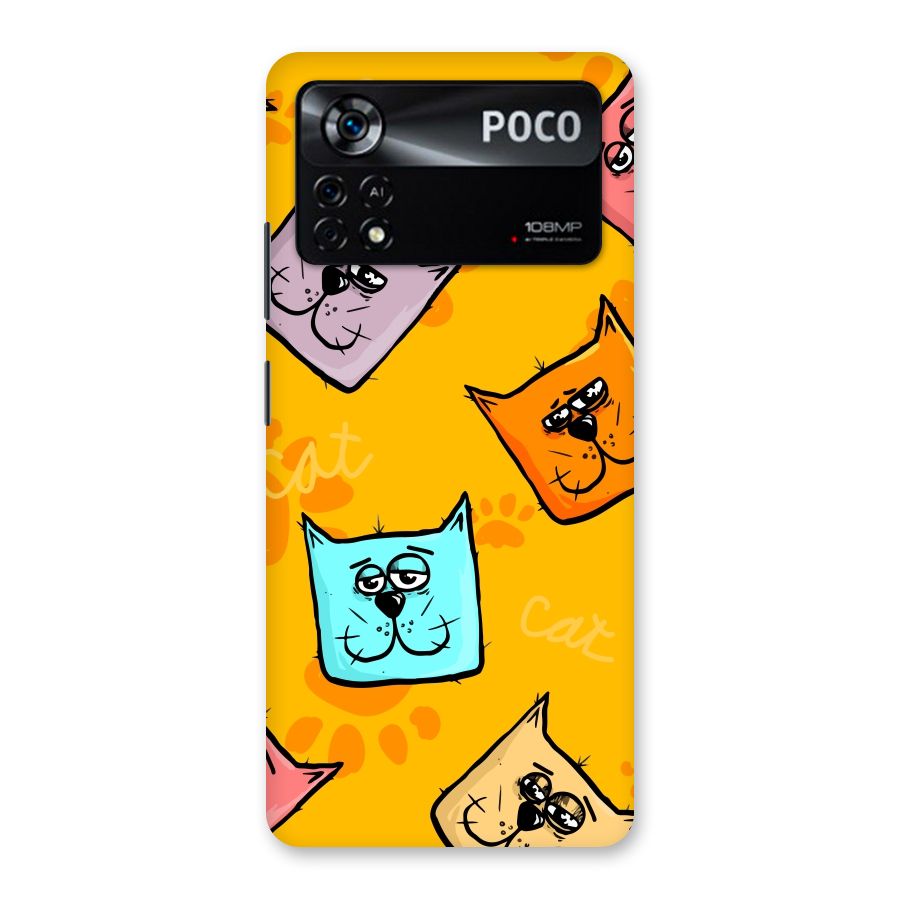 Cute Cat Pattern Back Case for Poco X4 Pro 5G