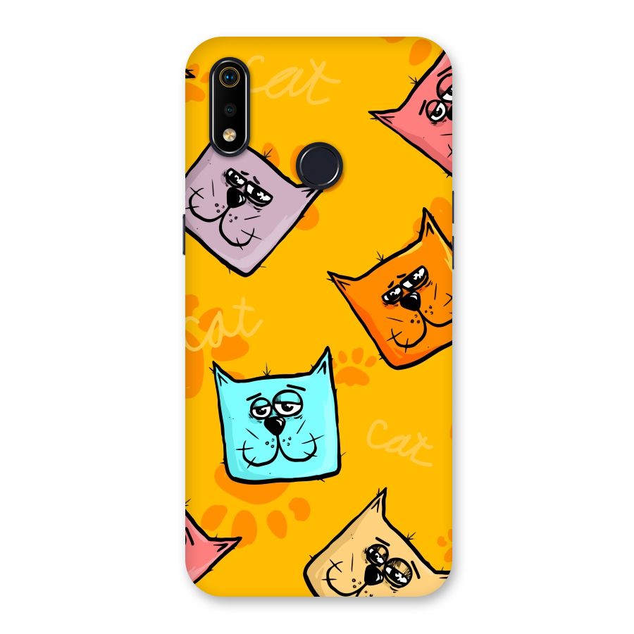 Cute Cat Pattern Back Case for Realme 3i