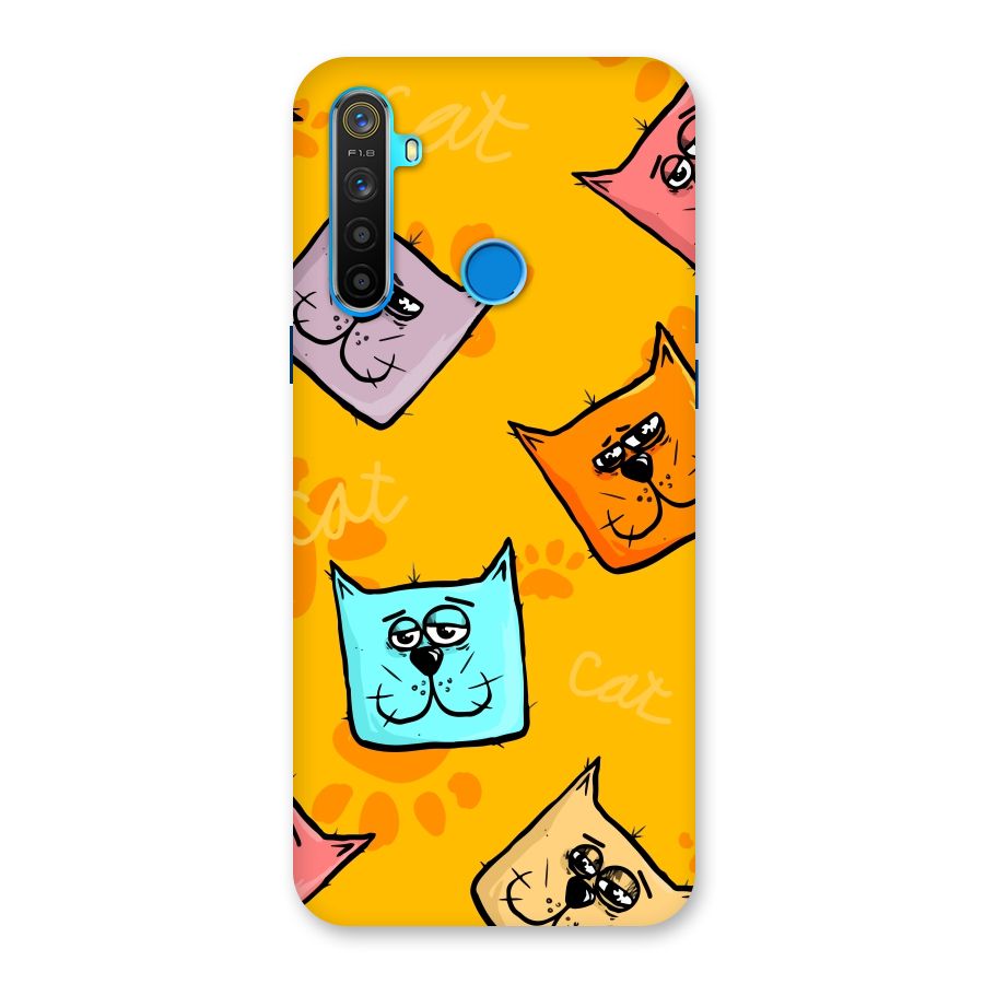 Cute Cat Pattern Back Case for Realme 5