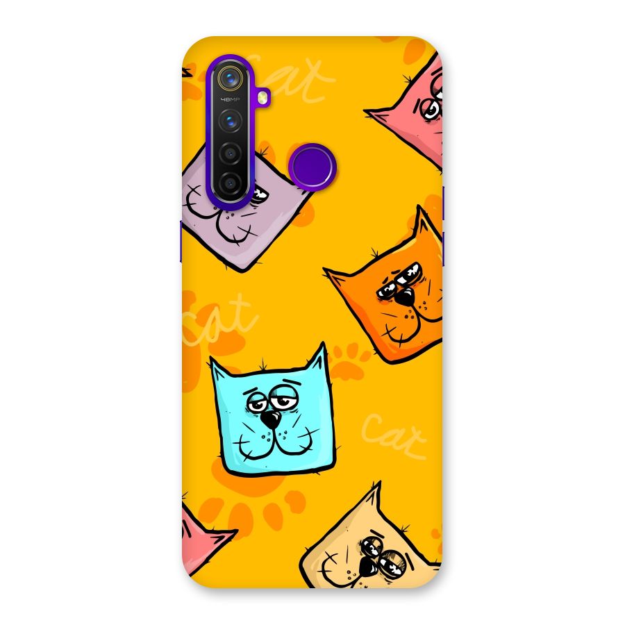 Cute Cat Pattern Back Case for Realme 5 Pro