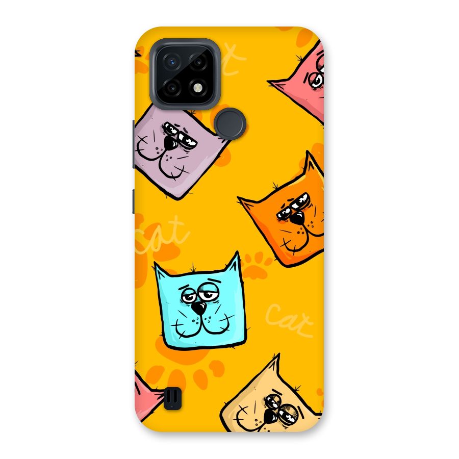 Cute Cat Pattern Back Case for Realme C21