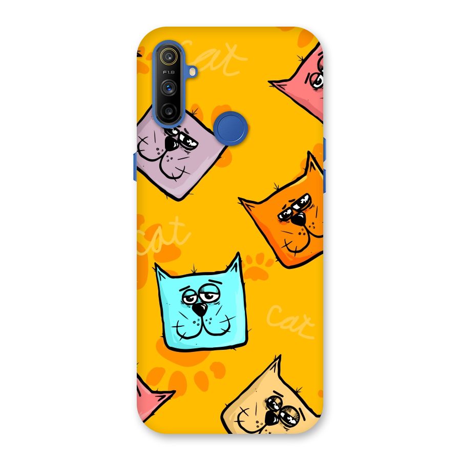 Cute Cat Pattern Back Case for Realme Narzo 10A