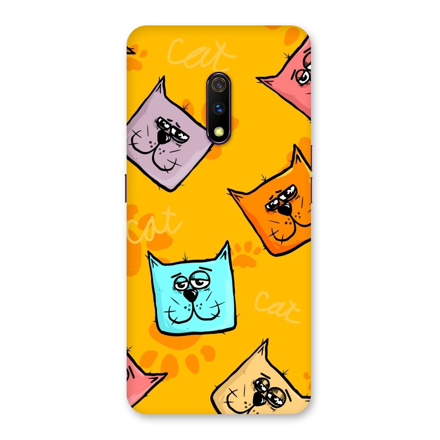 Cute Cat Pattern Back Case for Realme X