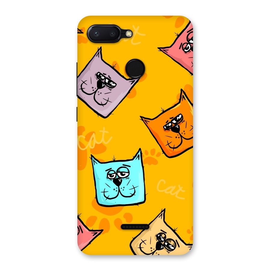 Cute Cat Pattern Back Case for Redmi 6
