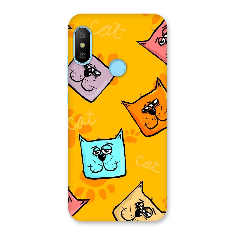 Cute Cat Pattern Back Case for Redmi 6 Pro