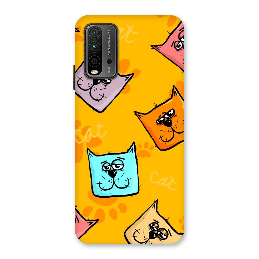 Cute Cat Pattern Back Case for Redmi 9 Power