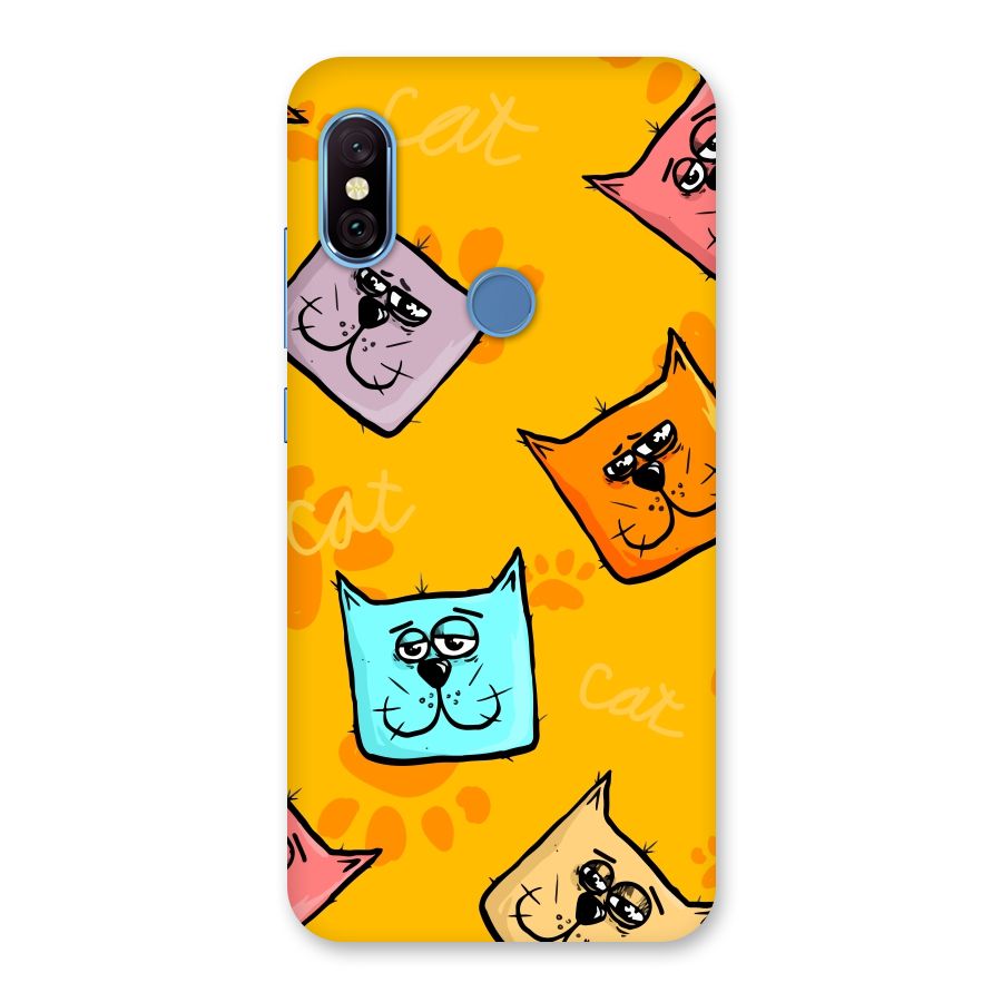 Cute Cat Pattern Back Case for Redmi Note 6 Pro