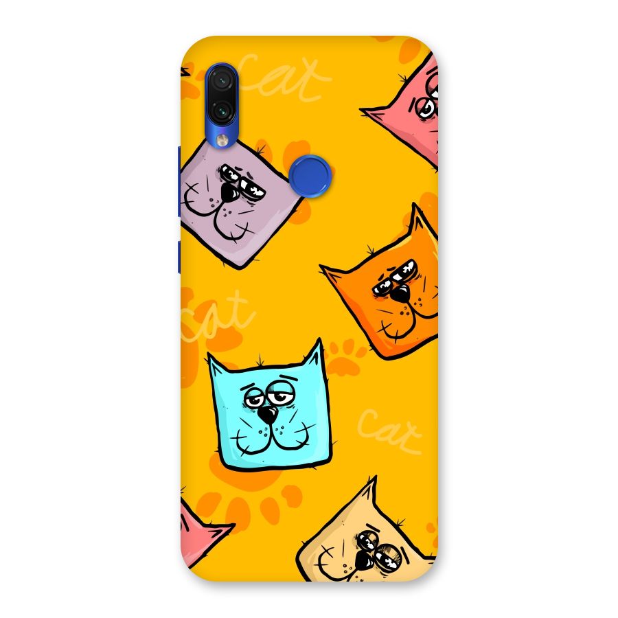 Cute Cat Pattern Back Case for Redmi Note 7S