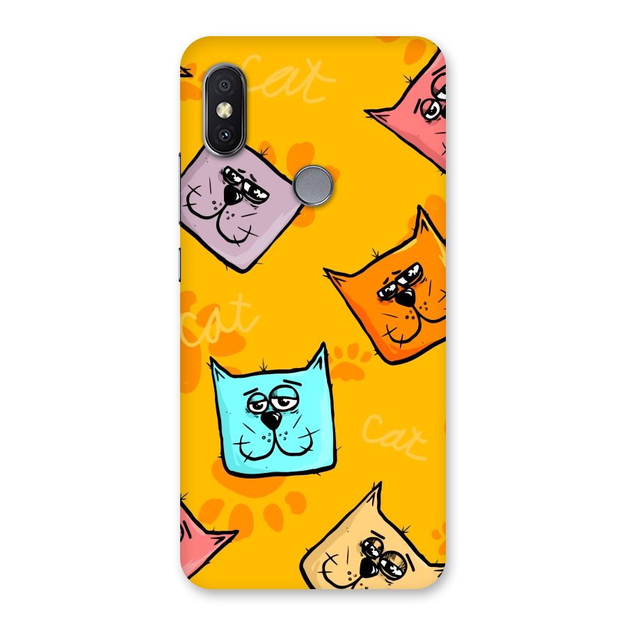 Cute Cat Pattern Back Case for Redmi Y2