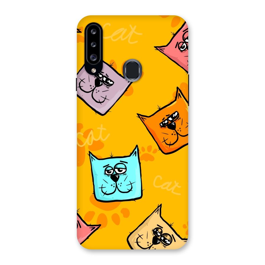 Cute Cat Pattern Back Case for Samsung Galaxy A20s