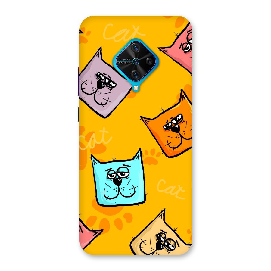 Cute Cat Pattern Back Case for Vivo S1 Pro