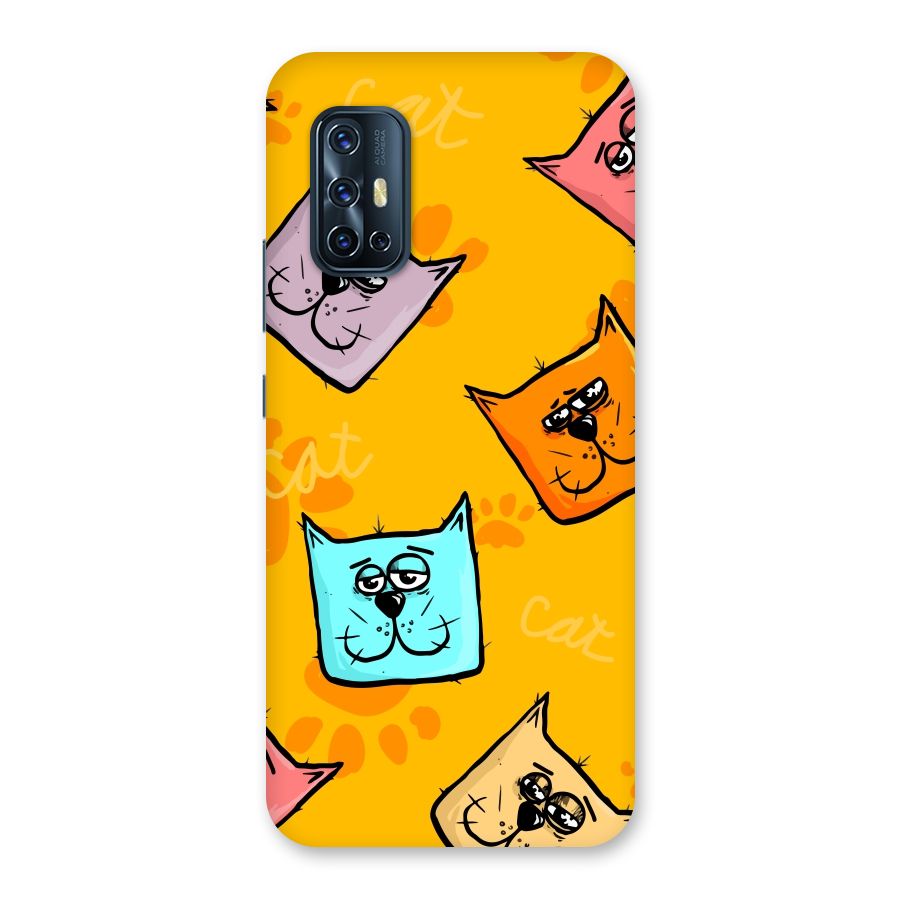 Cute Cat Pattern Back Case for Vivo V17