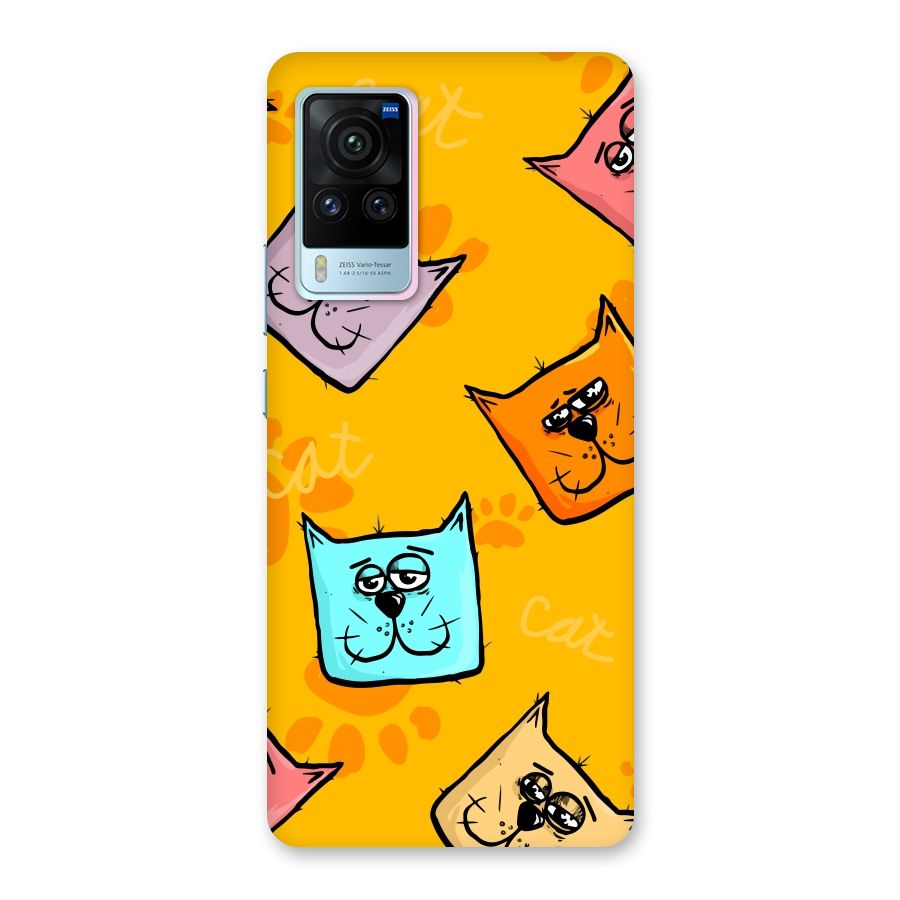 Cute Cat Pattern Back Case for Vivo X60 Pro