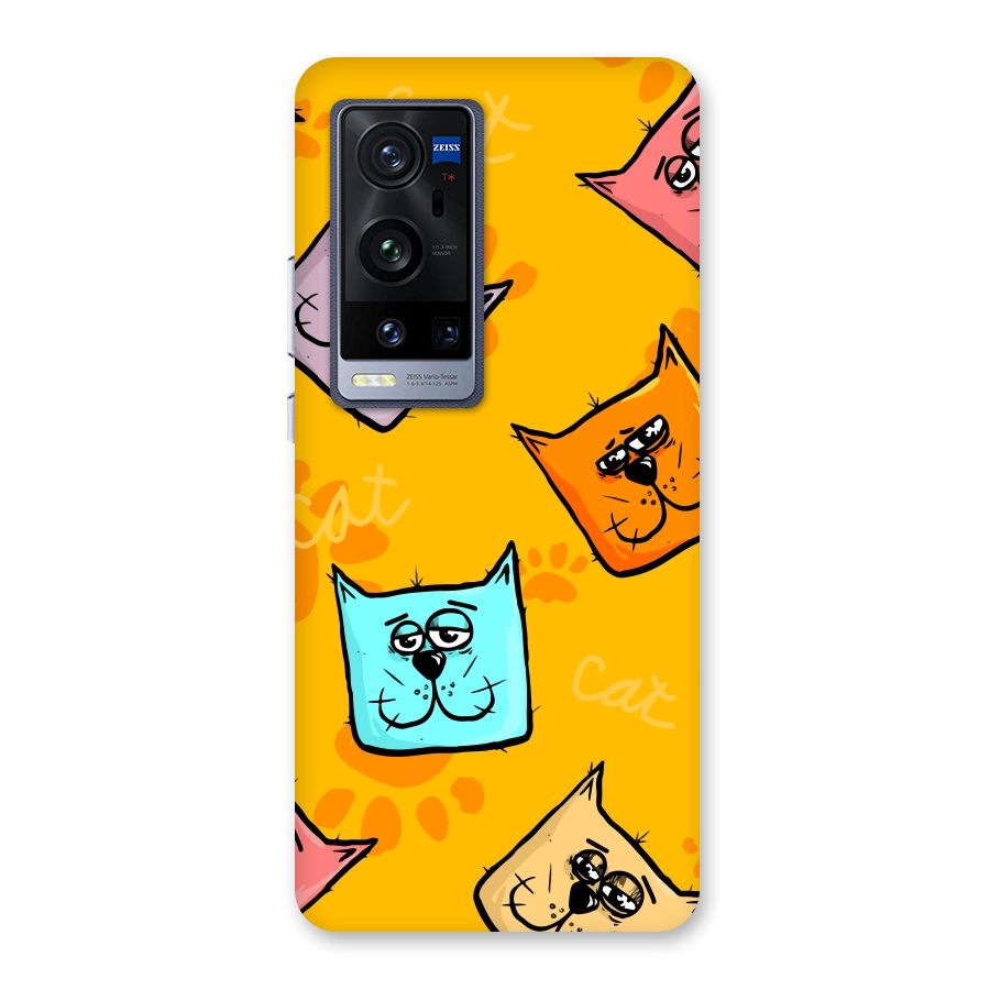 Cute Cat Pattern Back Case for Vivo X60 Pro Plus