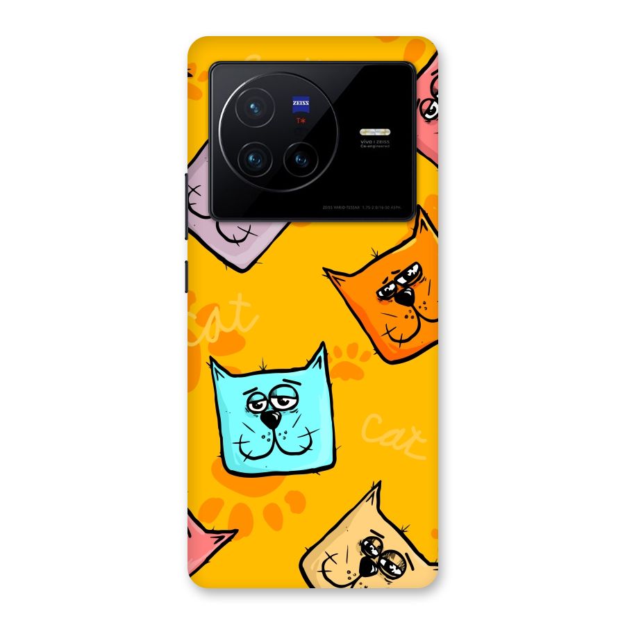 Cute Cat Pattern Back Case for Vivo X80