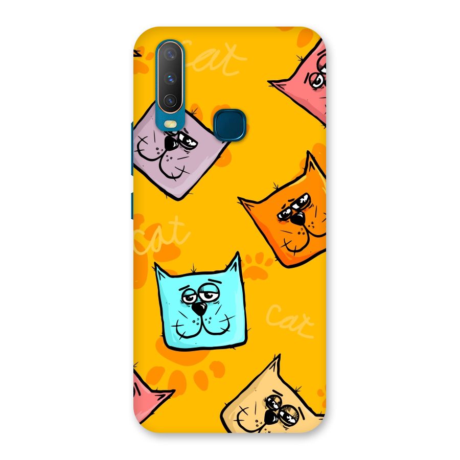 Cute Cat Pattern Back Case for Vivo Y11