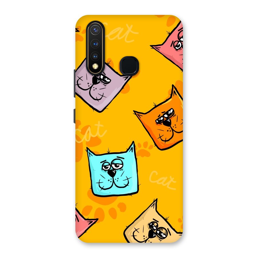Cute Cat Pattern Back Case for Vivo Y19