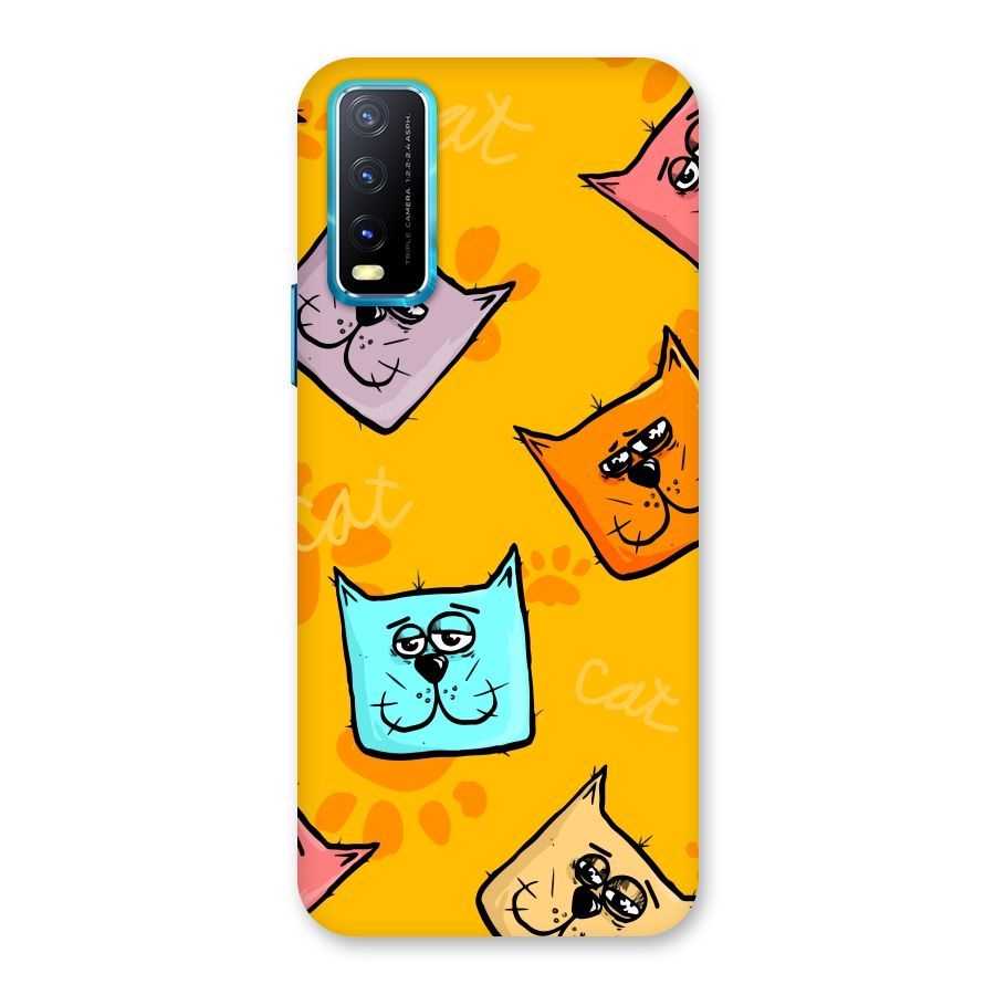 Cute Cat Pattern Back Case for Vivo Y20G