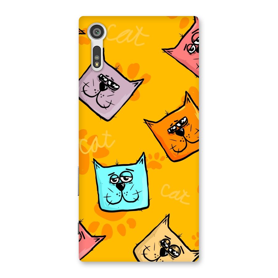 Cute Cat Pattern Back Case for Xperia XZ