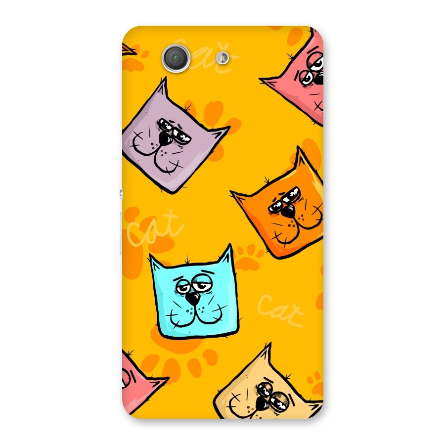 Cute Cat Pattern Back Case for Xperia Z3 Compact