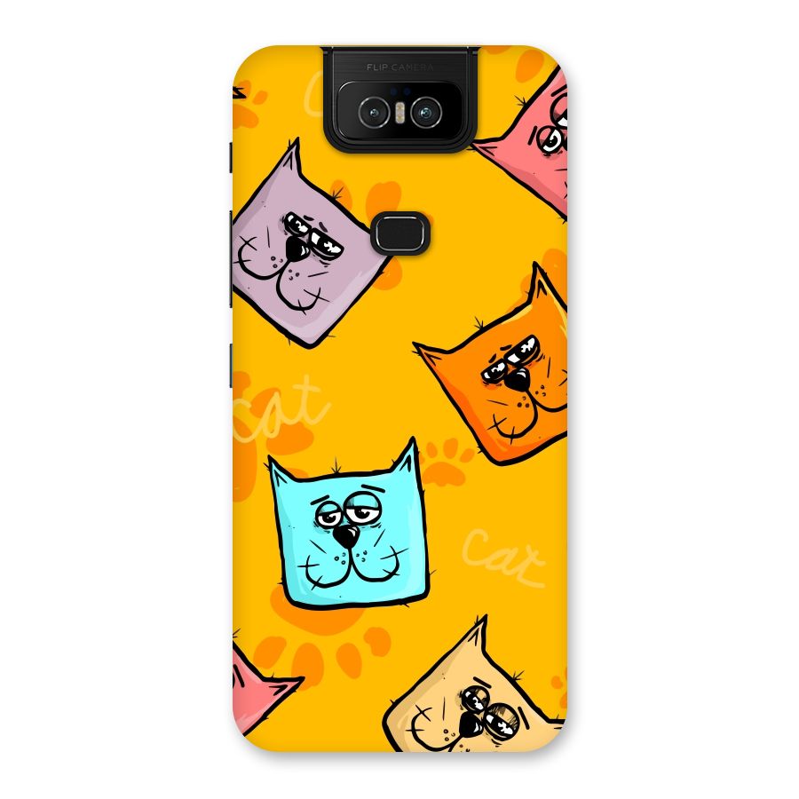 Cute Cat Pattern Back Case for Zenfone 6z