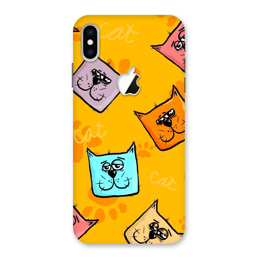 Cute Cat Pattern Back Case for iPhone XS Max Apple Cut