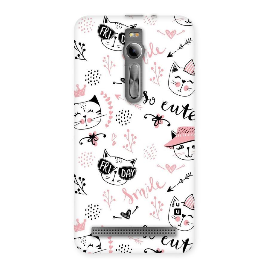 Cute Cat Swag Back Case for Asus Zenfone 2