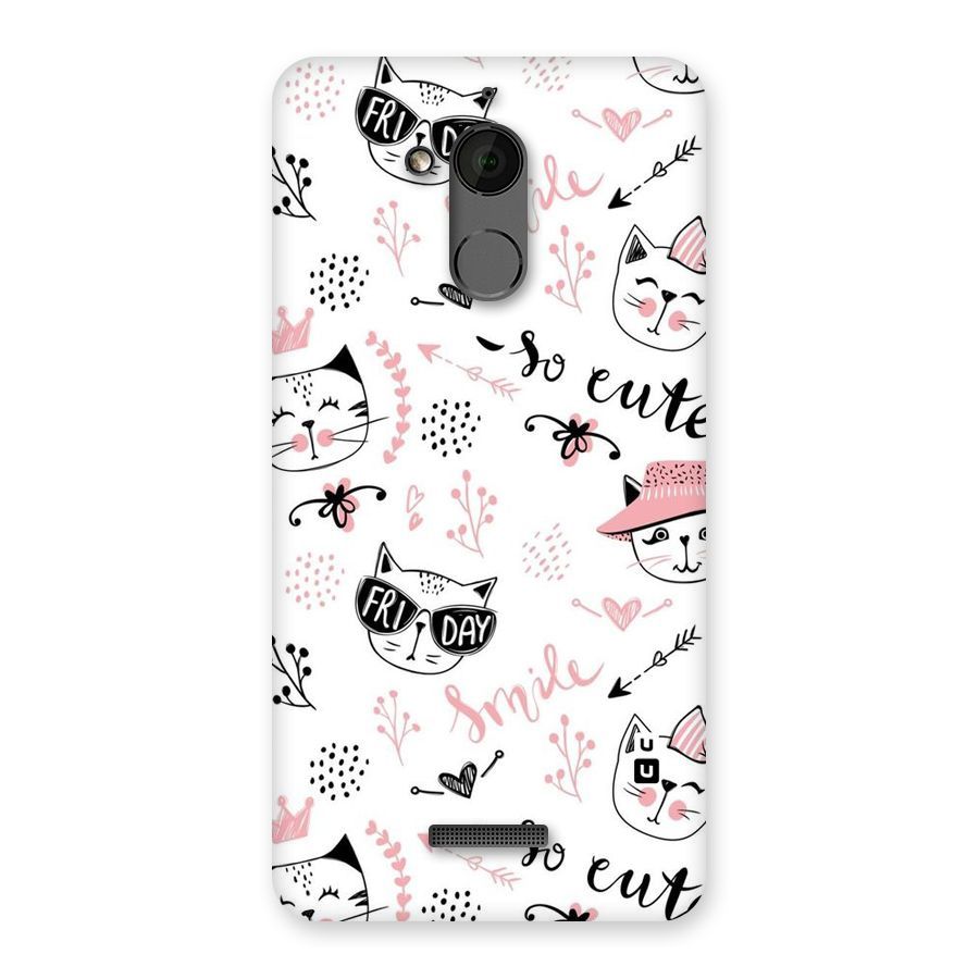 Cute Cat Swag Back Case for Coolpad Note 5