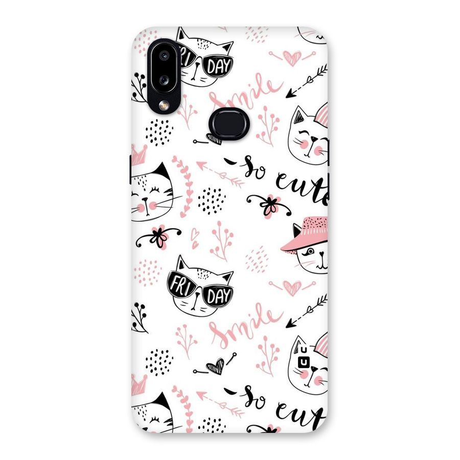 Cute Cat Swag Back Case for Galaxy A10s