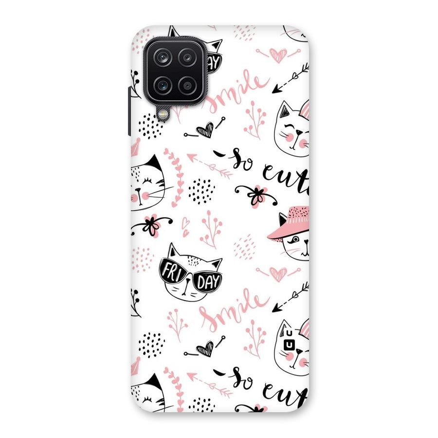 Cute Cat Swag Back Case for Galaxy A12