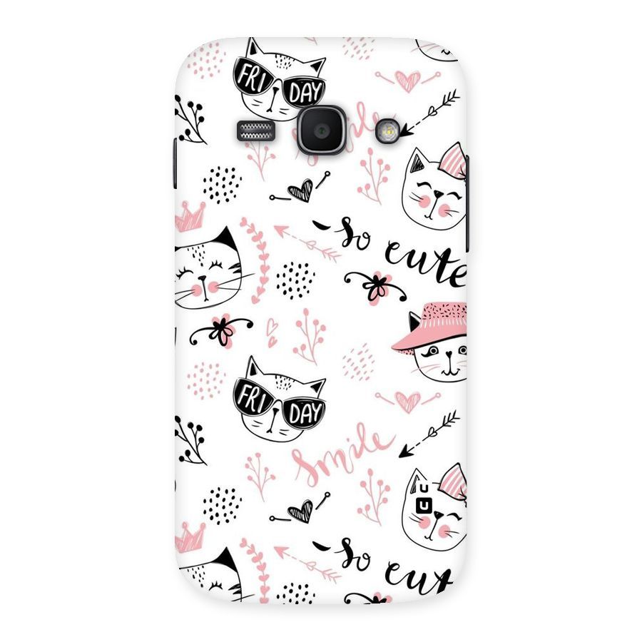 Cute Cat Swag Back Case for Galaxy Ace 3