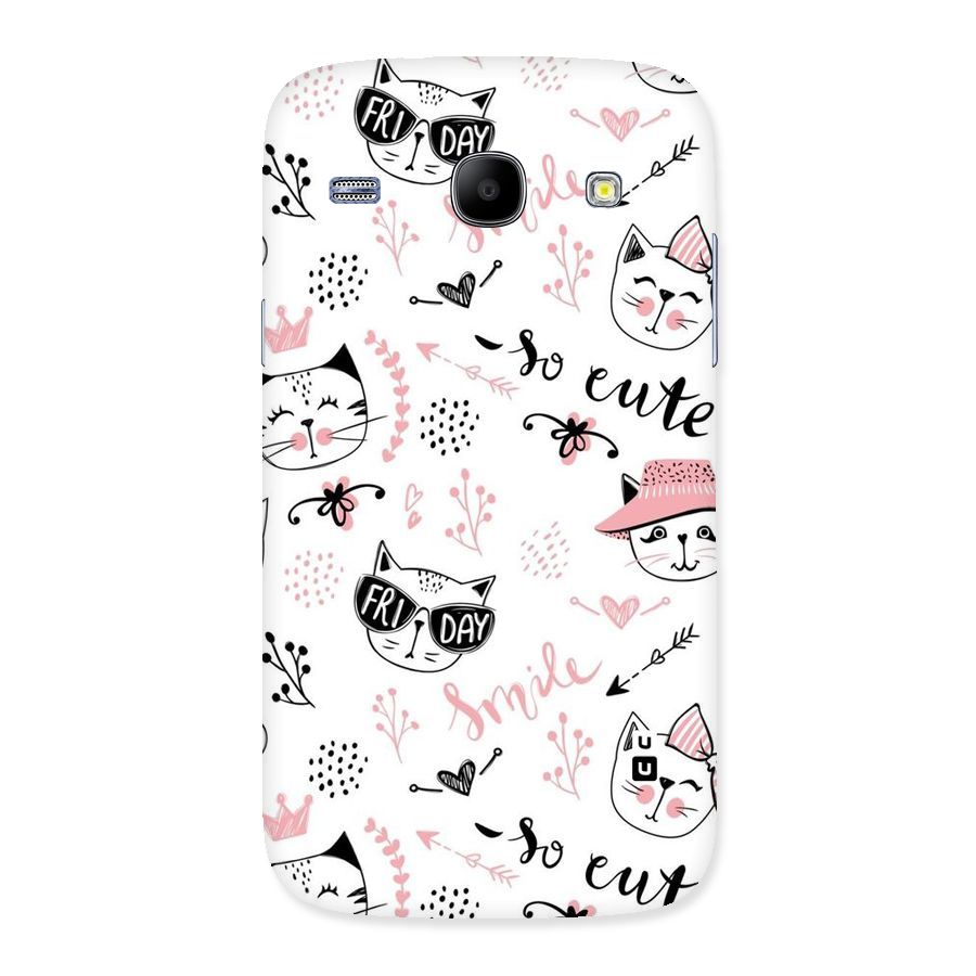 Cute Cat Swag Back Case for Galaxy Core