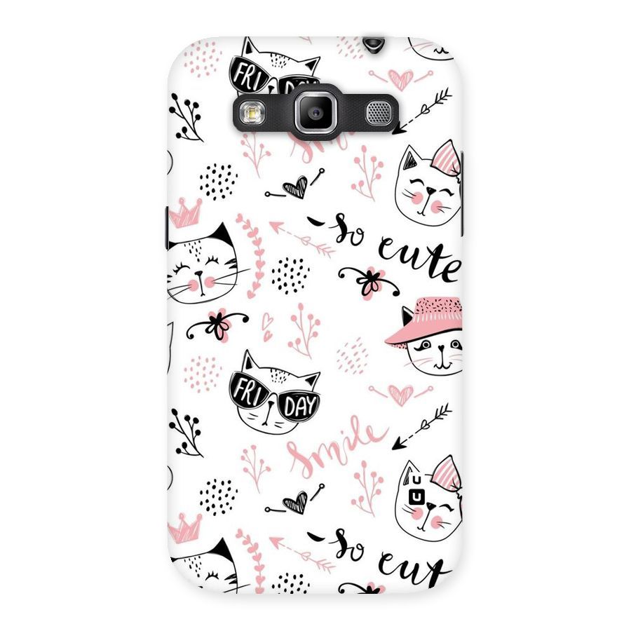 Cute Cat Swag Back Case for Galaxy Grand Quattro