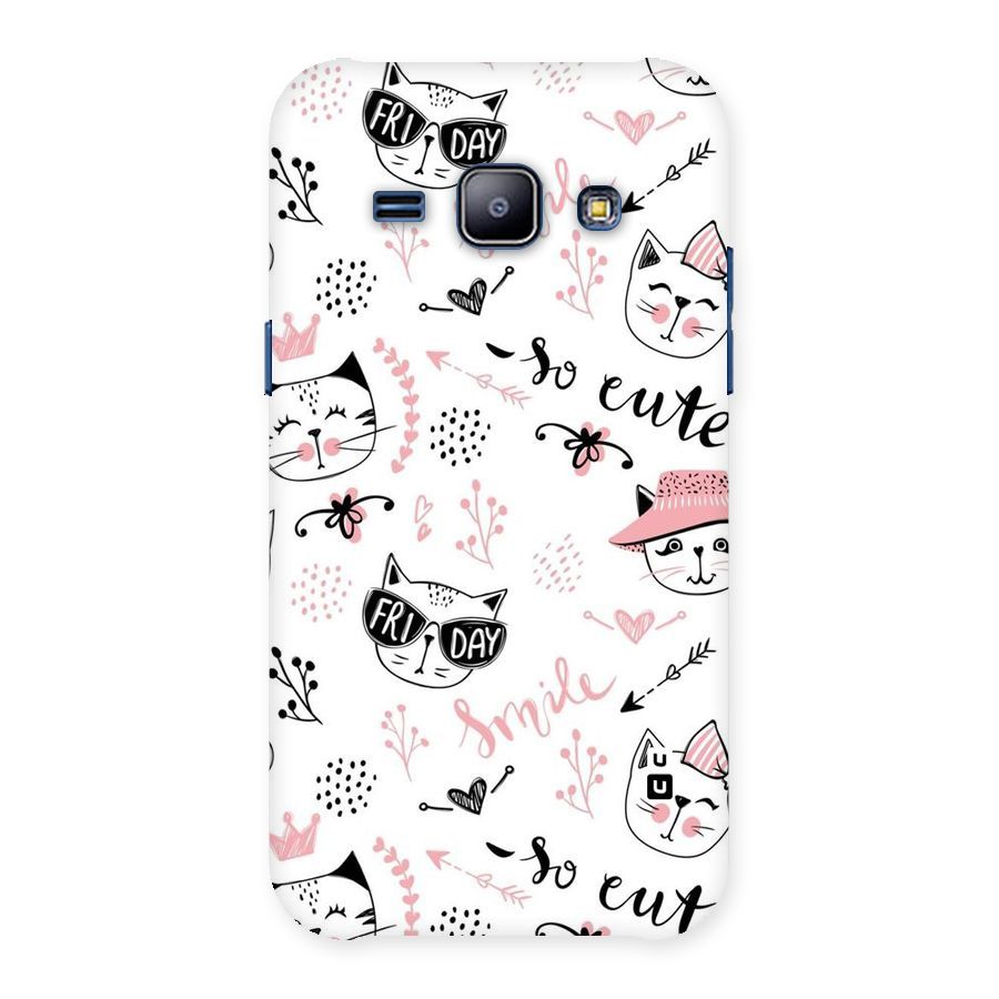 Cute Cat Swag Back Case for Galaxy J1