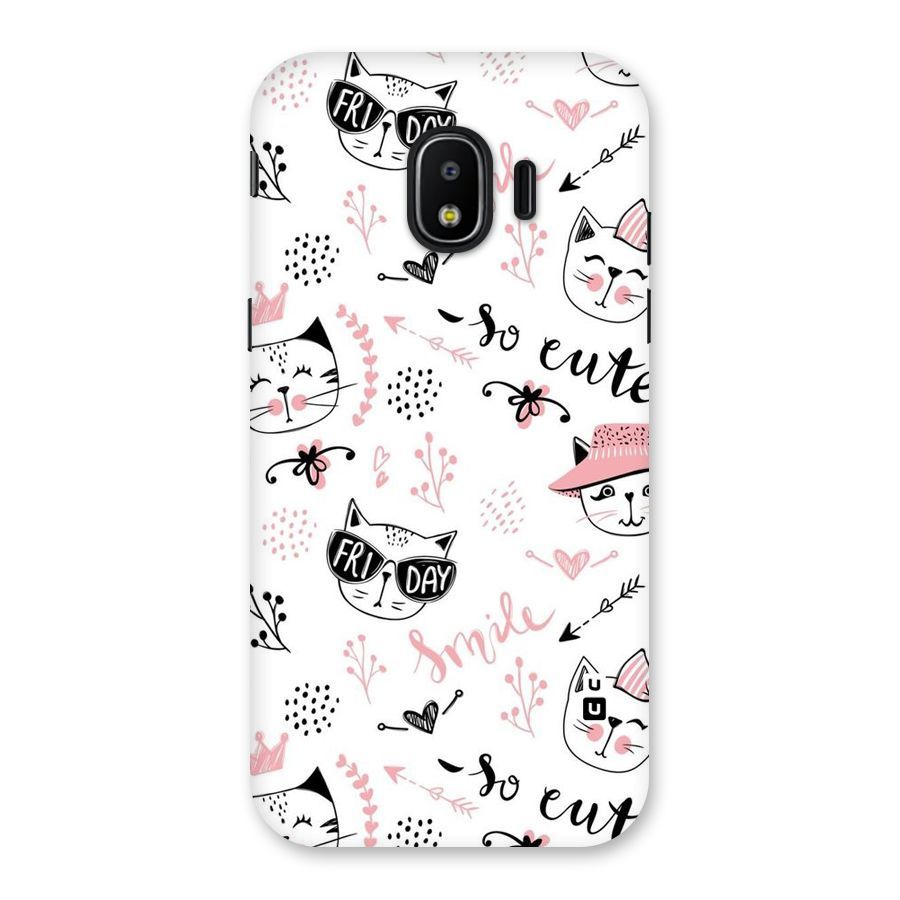 Cute Cat Swag Back Case for Galaxy J2 Pro 2018