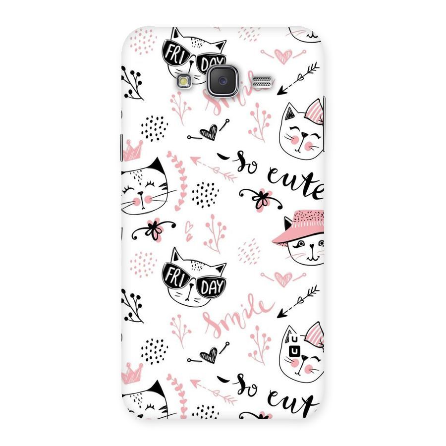 Cute Cat Swag Back Case for Galaxy J7