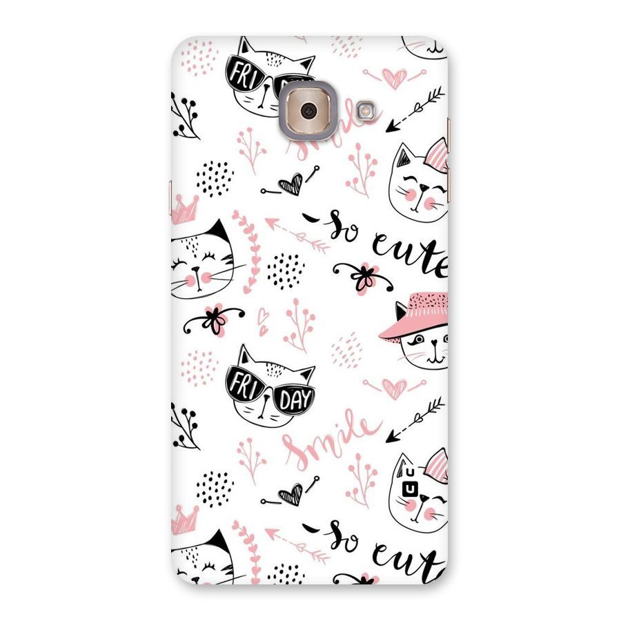 Cute Cat Swag Back Case for Galaxy J7 Max