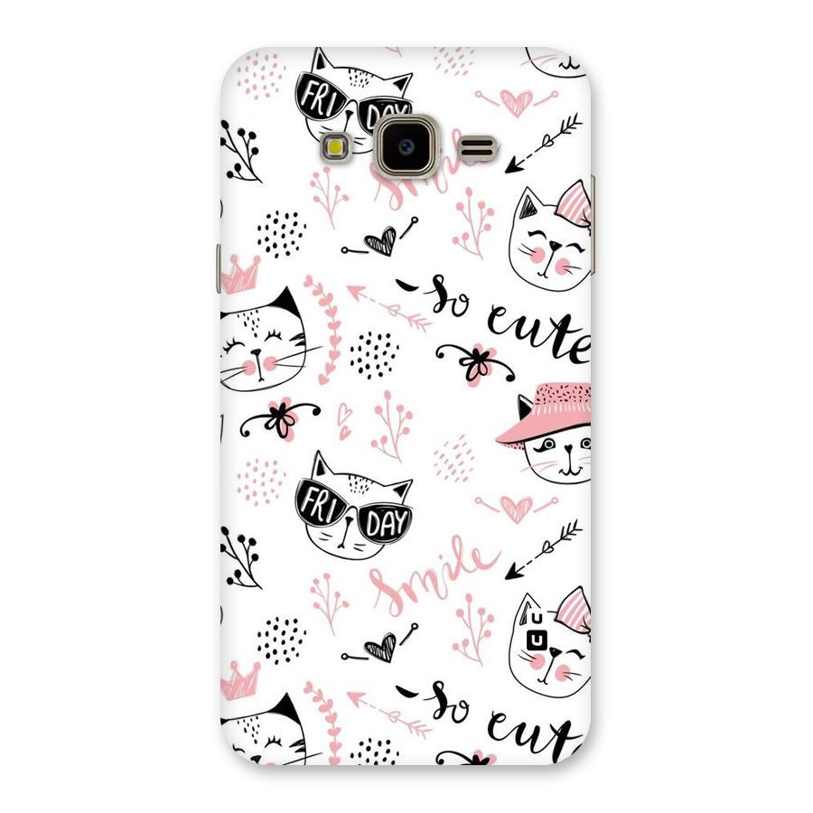 Cute Cat Swag Back Case for Galaxy J7 Nxt