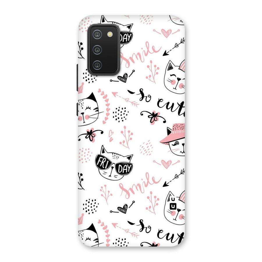 Cute Cat Swag Back Case for Galaxy M02s