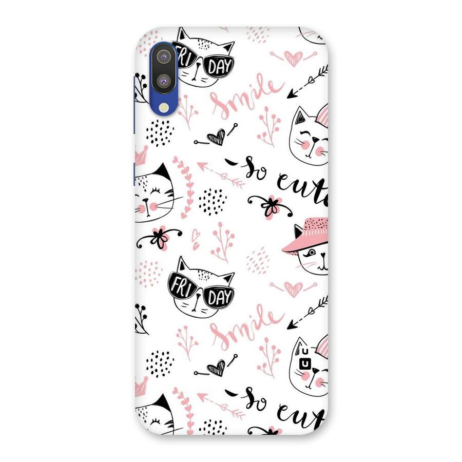Cute Cat Swag Back Case for Galaxy M10