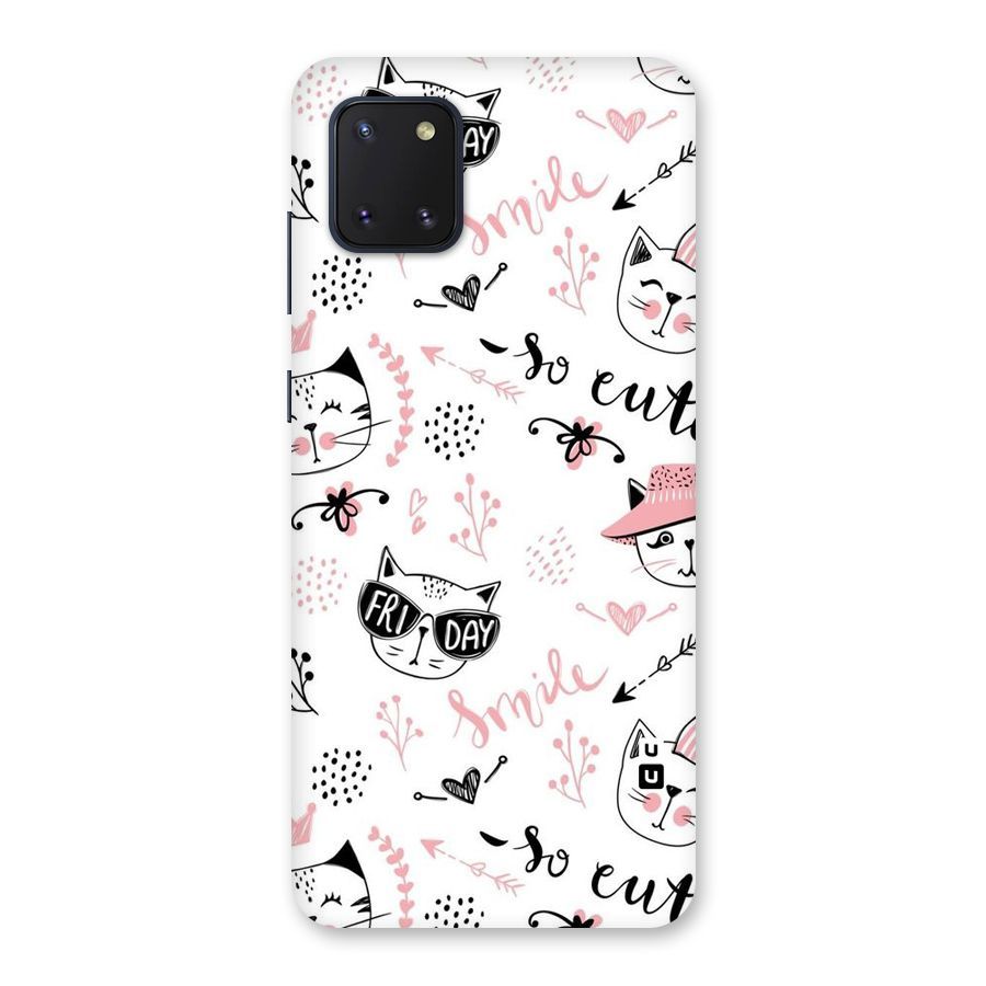 Cute Cat Swag Back Case for Galaxy Note 10 Lite