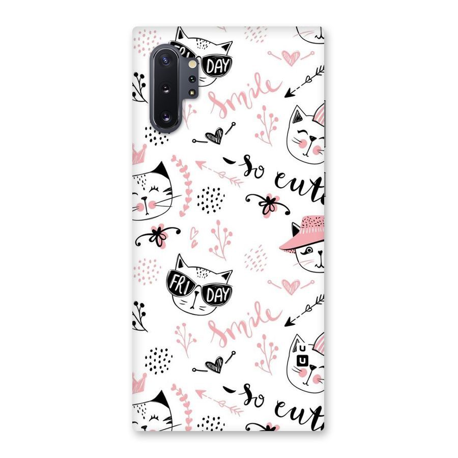 Cute Cat Swag Back Case for Galaxy Note 10 Plus